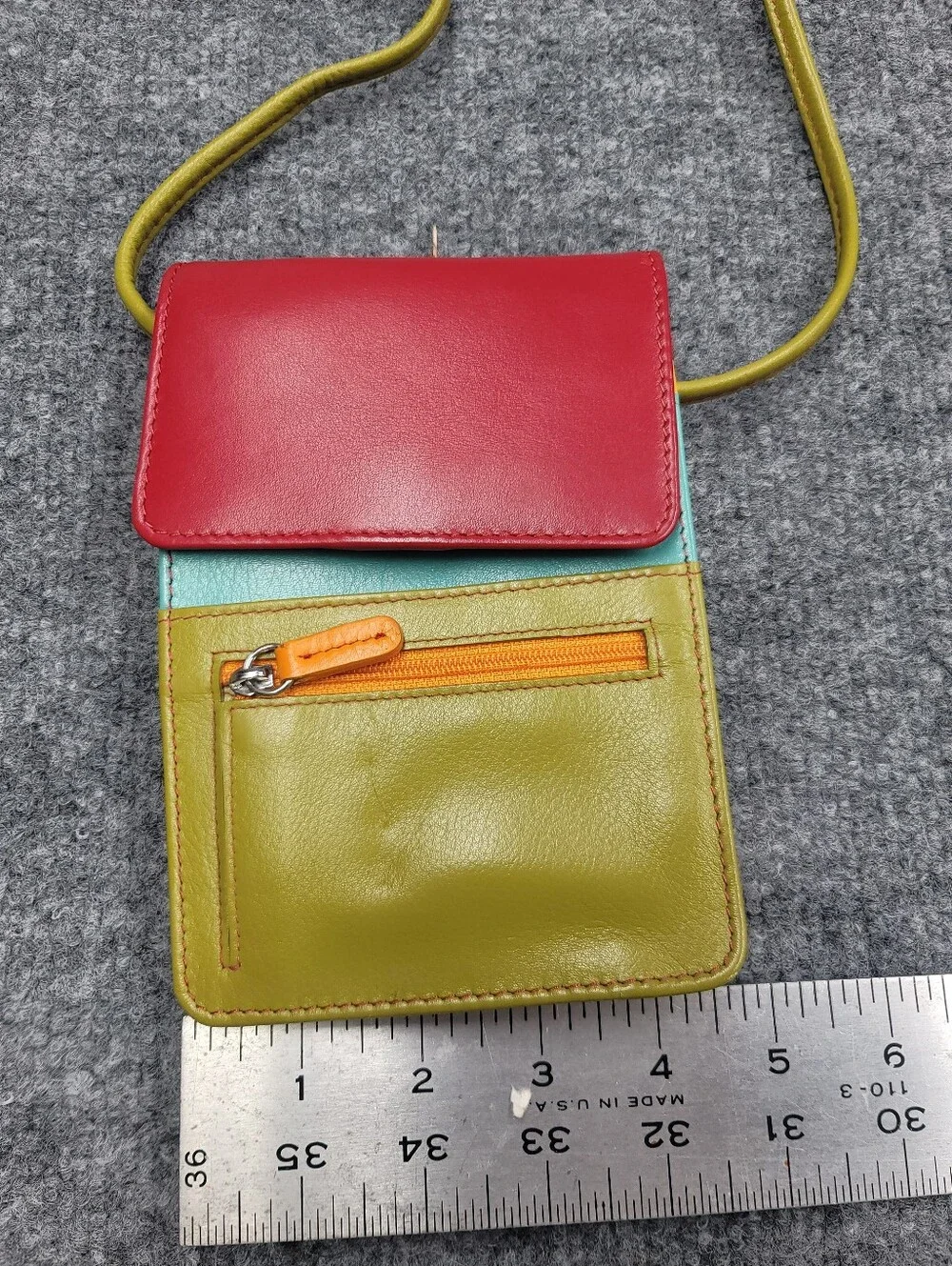 Ili World Colorful RFID Blocking Cross Body Wallet Bag NWT